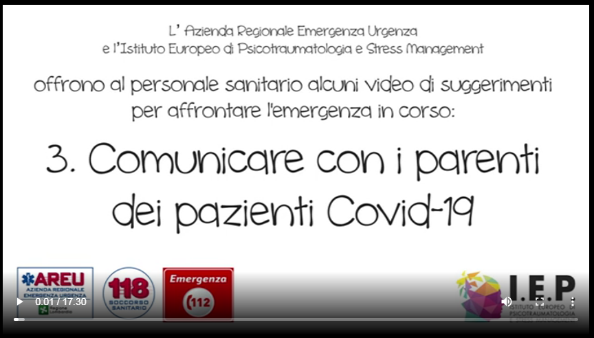 3 comunicare con parenti di pazienti covid 19